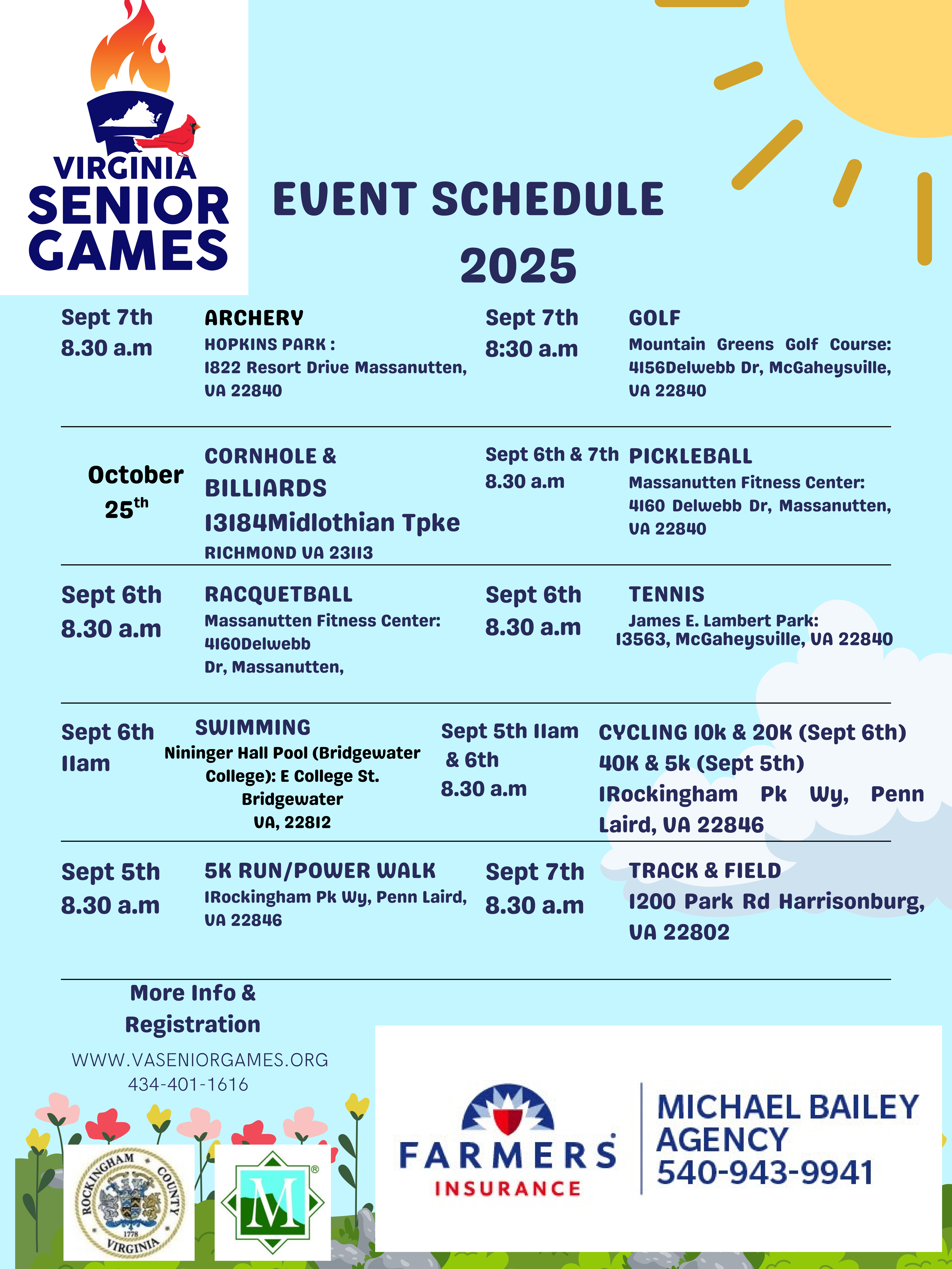 2025 Event Calendar Page 1